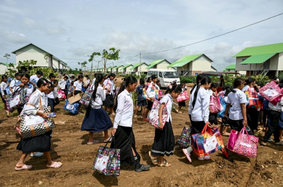 More than 20,000 Cambodians displaced by deadly border clashes cannot return home because Thai soldiers control where they used to live
