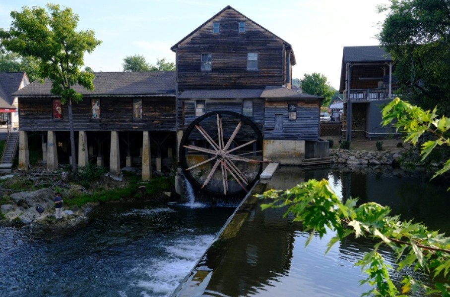 The water-powered Old Mill in eastern Tennessee first began grinding cornmeal back in 1830