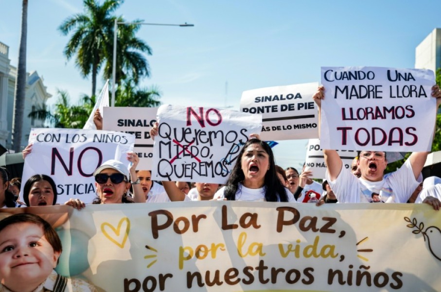 Thousands marched on the streets of Culiacan, in the Mexican state of Sinaloa, against the violence of the Sinaloa Cartel
