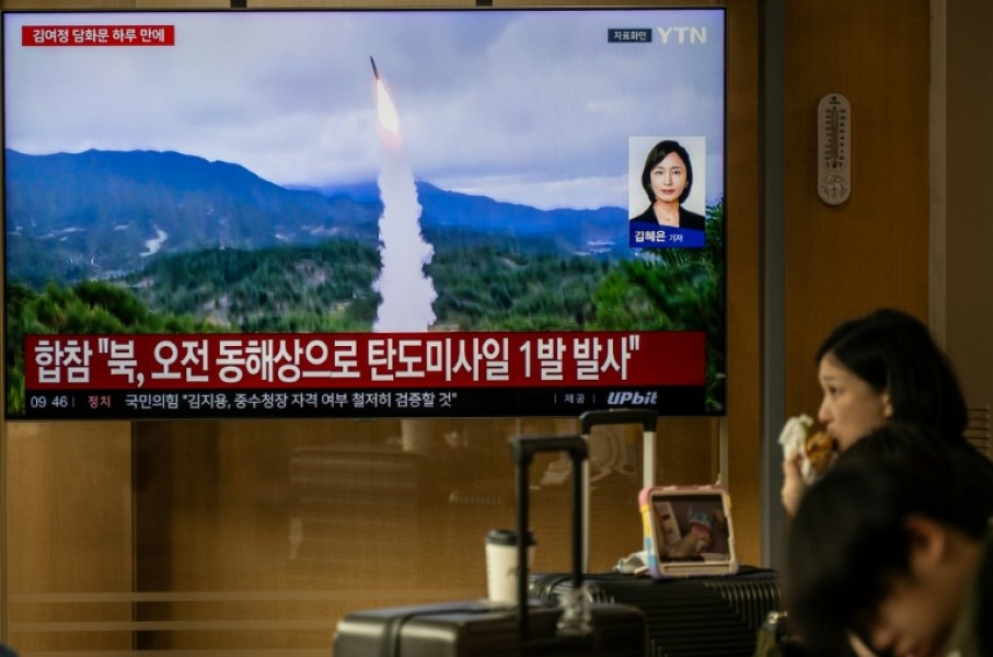 North Korea fired at least one ballistic missile, Seoul's military said days after it demanded an apology from the North for an explosion in the DMZ that wounded three South Korean soldiers