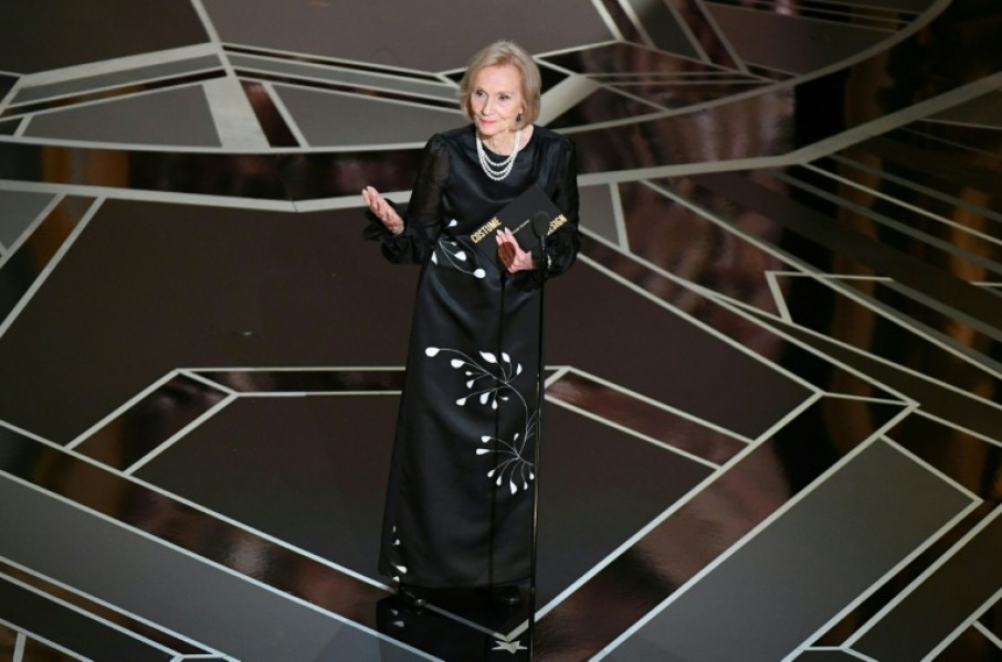 US actress Eva Marie Saint presented the Oscar for Best Costume Design during the 90th Annual Academy Awards in 2018