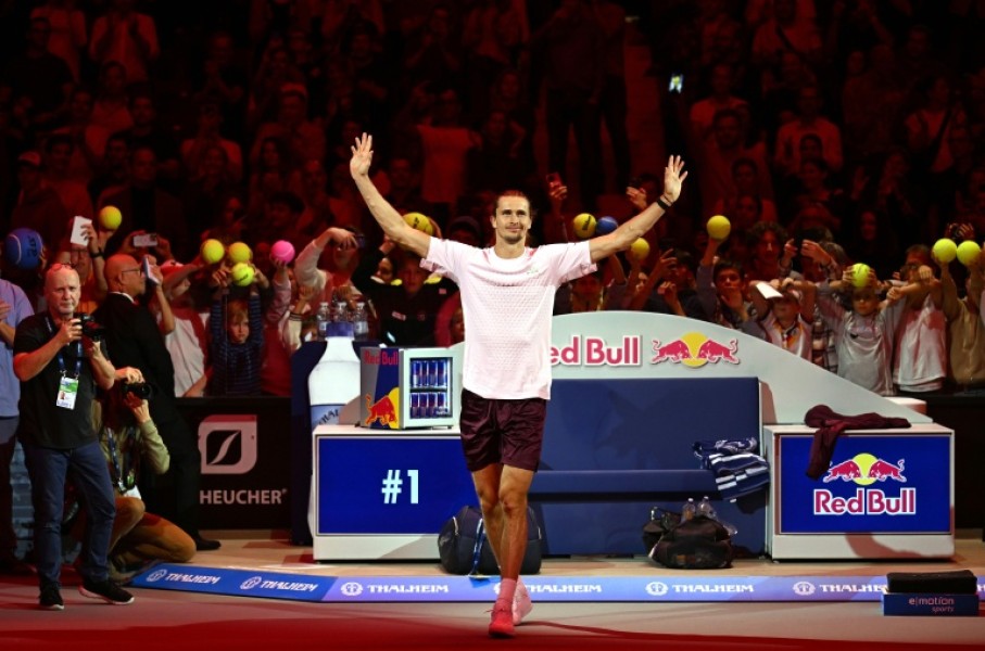Germany's Alexander Zverev will become world number one on Monday