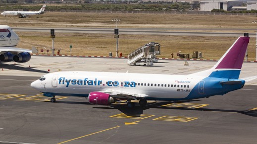 File: A FlySafair plane on a runway. Gallo Images/Jacques Stander
