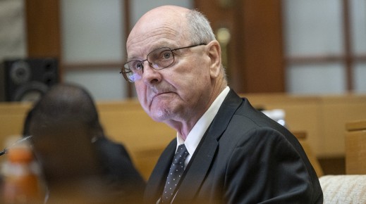 Forensic investigator Paul O'Sullivan testifies at the Parliamentary Ad Hoc Committee inquiry into alleged corruption and political interference in the criminal justice system. Gallo Images/Brenton Geach