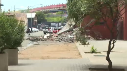 A building has collapsed in Doornfontein, Johannesburg.