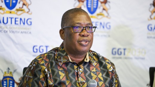 Gauteng Premier Panyaza Lesufi delivers the State of the Province Address in Johannesburg this evening. Photos from Gallo Images 
