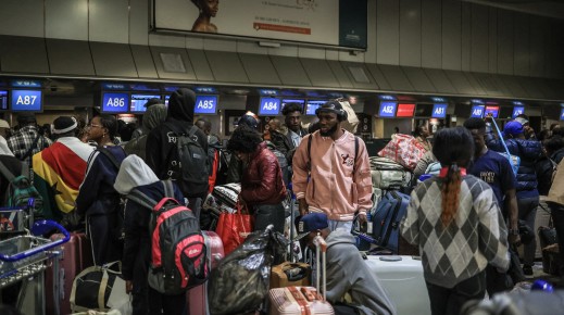 Ghana residents leave OR Tambo International Airport