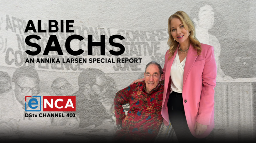 Albie Sachs and Annika Larsen