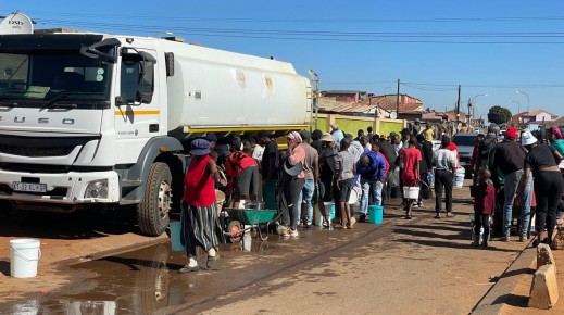 Residents in Dobsonville, Soweto, say water tankers have brought little relief to their water crisis. 