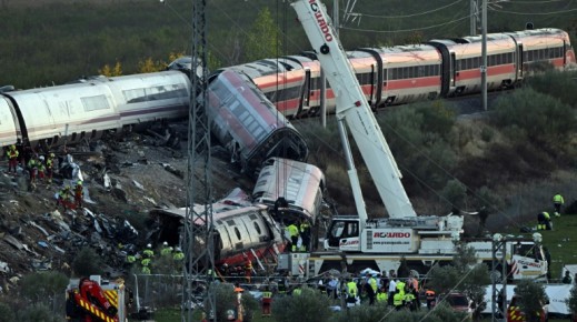 Emergency services were combing through the wreckage of tangled metal to find further victims