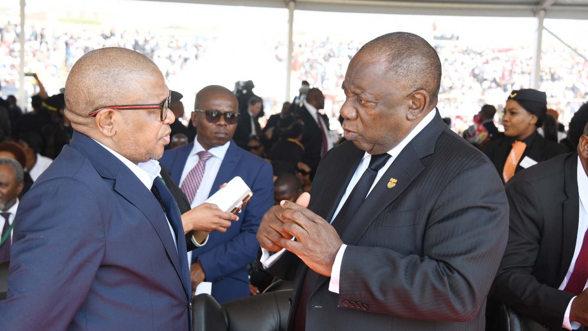 President Cyril Ramaphosa and ANC Secretary General Fikile Mbalula