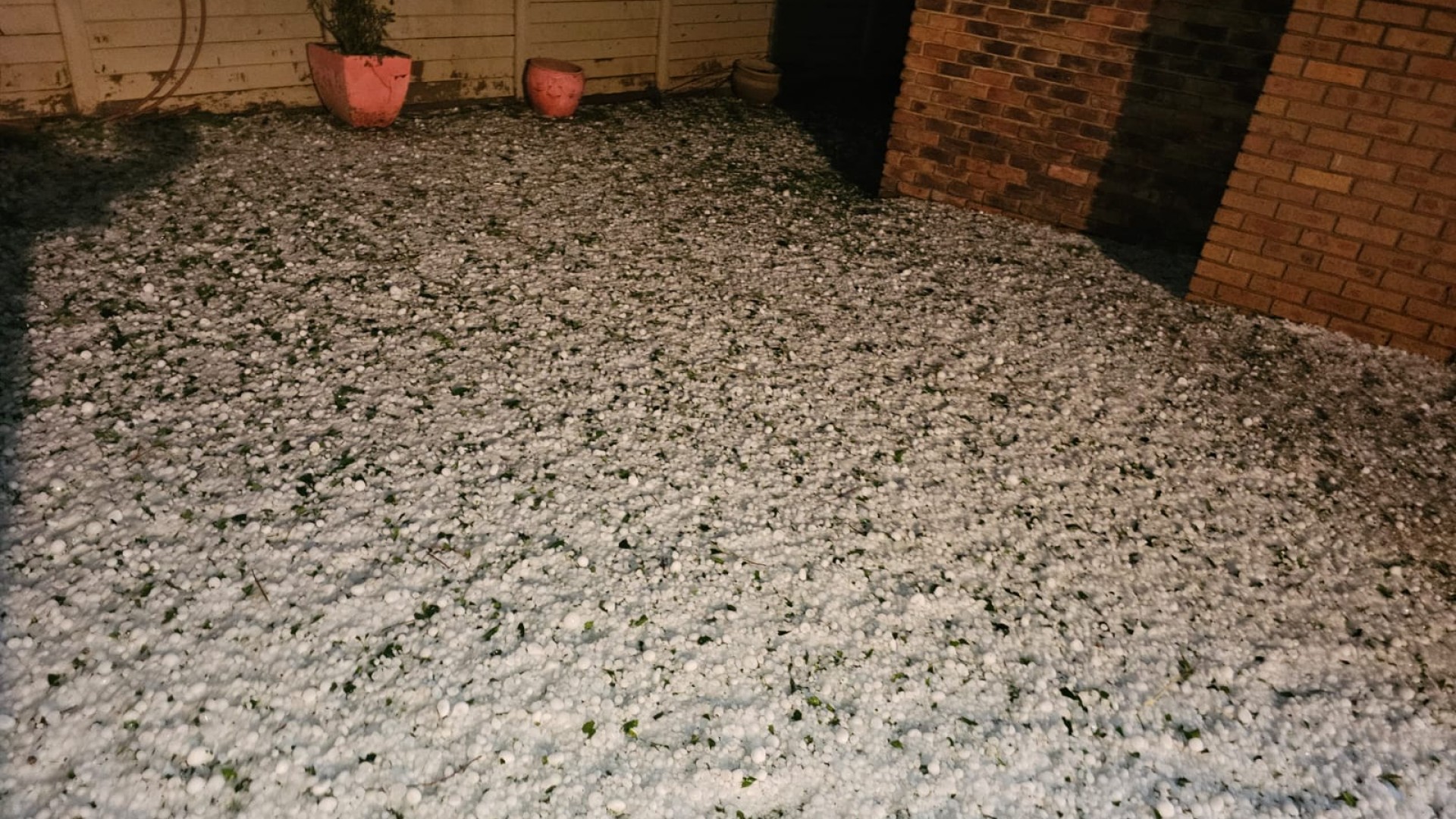 A hail storm hit parts of Johannesburg.