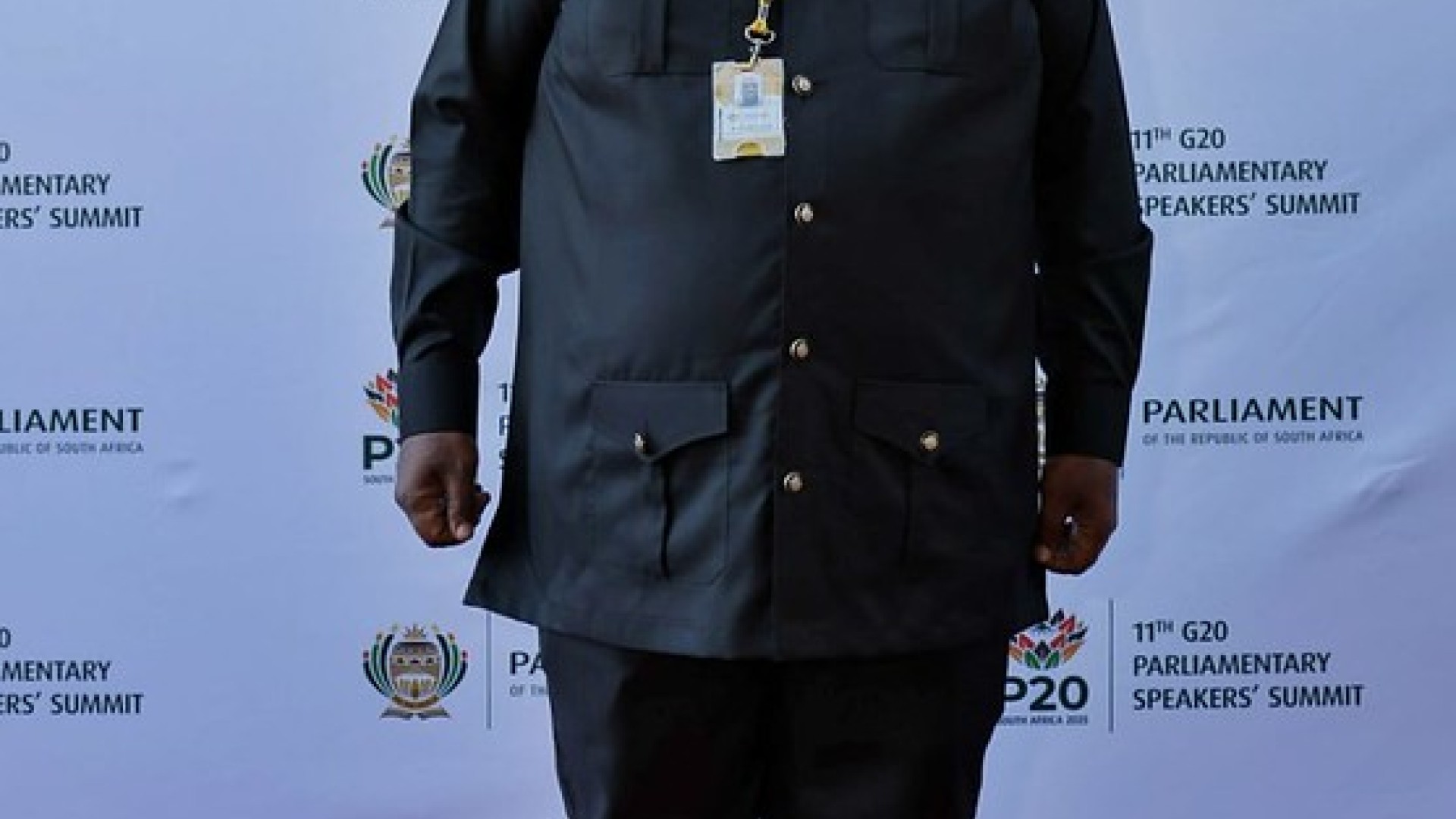 MP Mzwanele Nyhontso arrives at Parliamentary Precinct ahead of the SONA