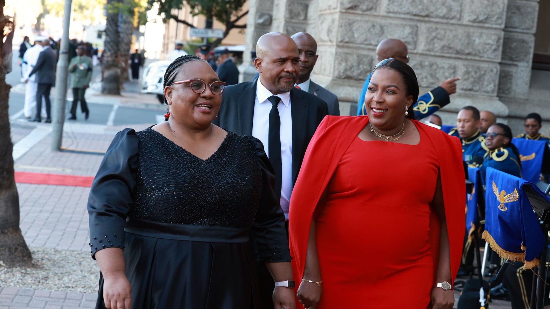 Speaker Thoko Didiza arrives at Parliamentary Precinct ahead of the SONA. GCIS