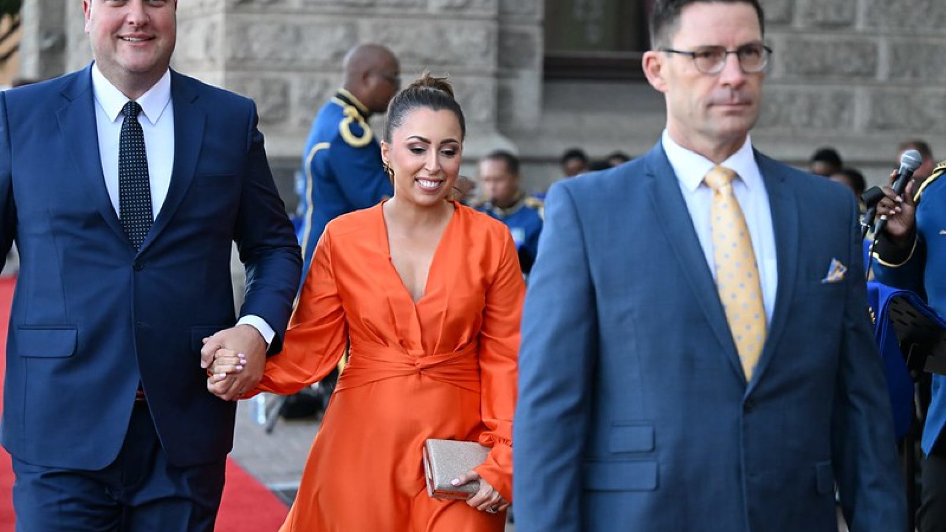 Cape Town Mayor Geordin Hill-Lewisarrive at Parliamentary Precinct ahead of the SONA