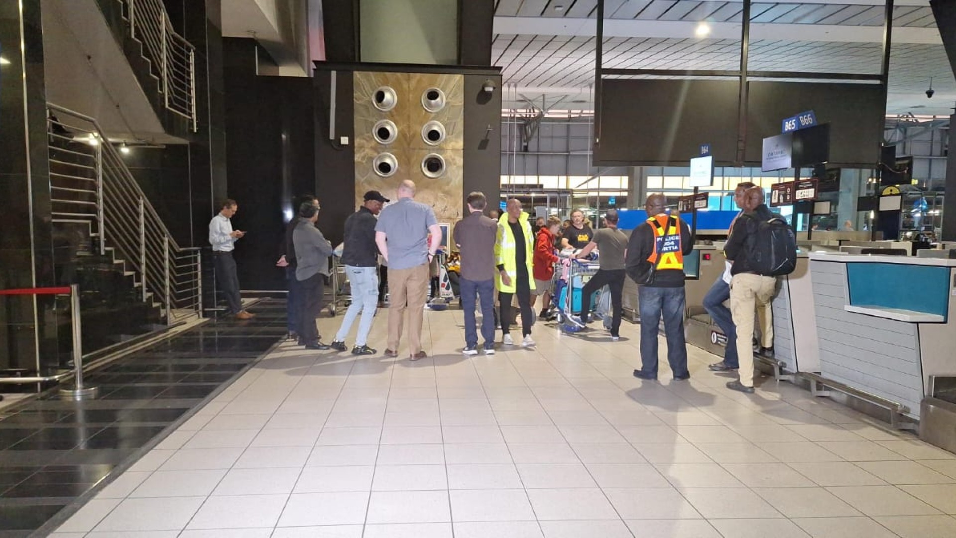 The first group of 49 Afrikaner 'refugees ' leaving South Africa for the US.