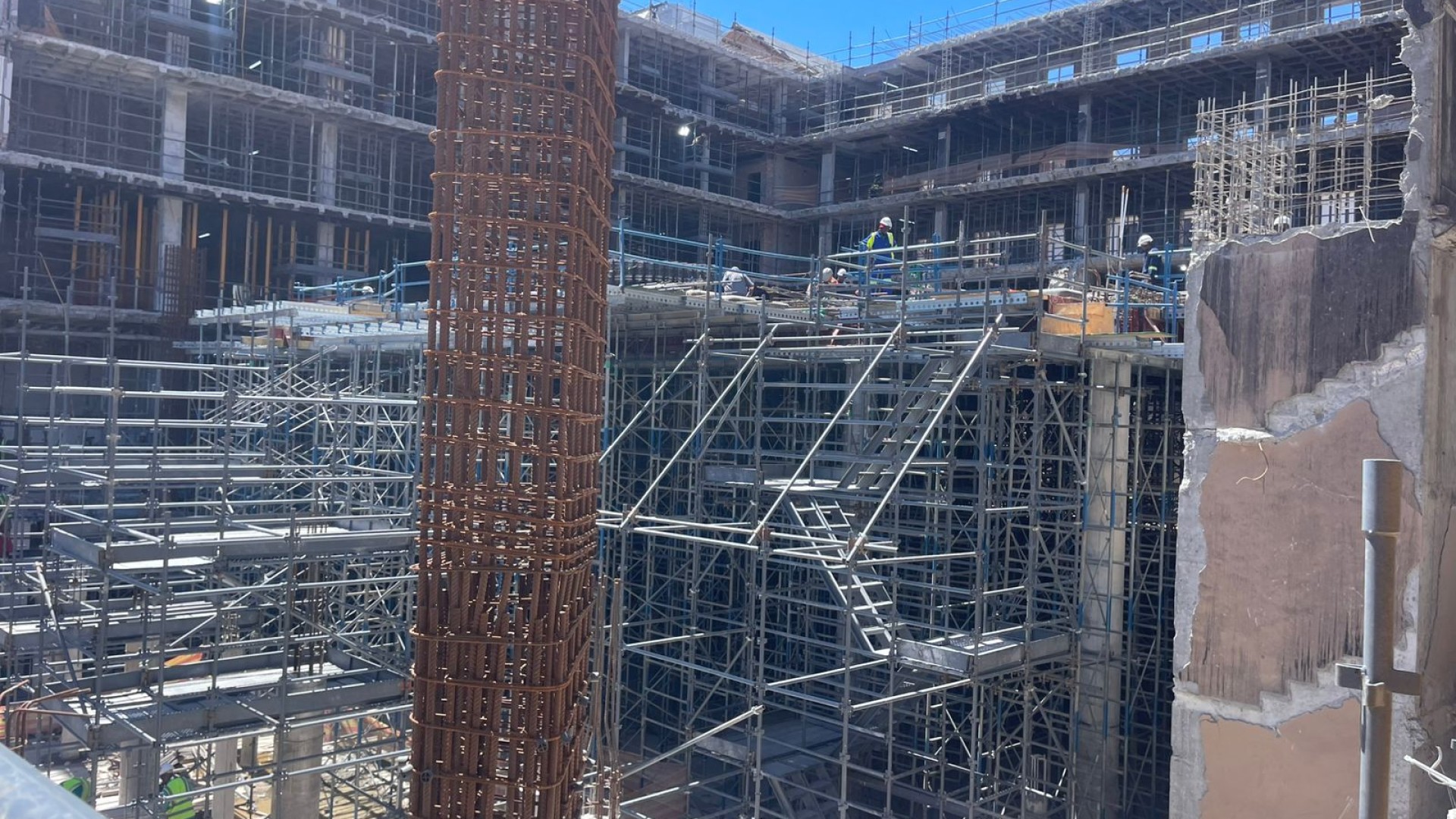 Parliament has been under construction since an arson attack in 2022