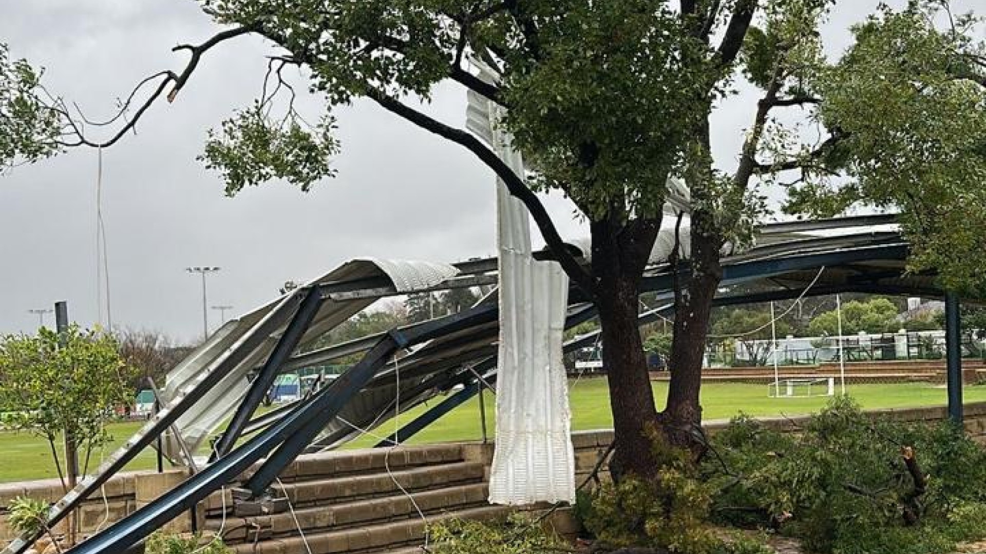 Beaumont Primary School which was damaged