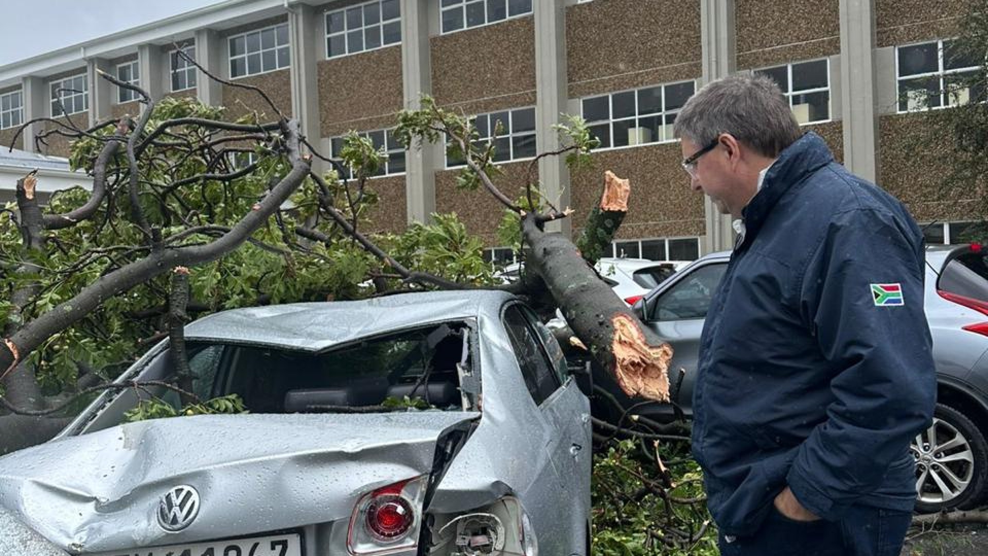 Beaumont Primary School which was damaged