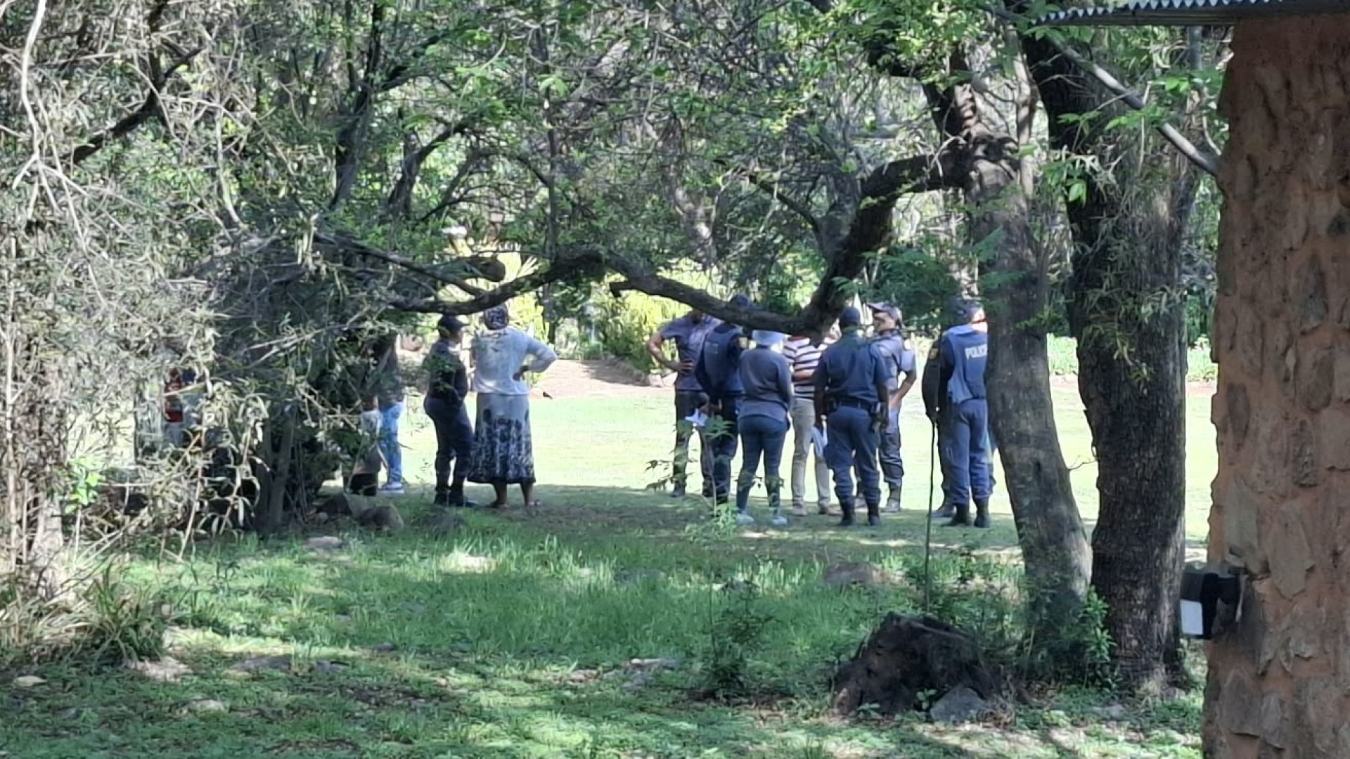 Police are combing an active crime scene in Atteridgeville, searching for a suspect accused of kidnapping a child reportedly raping the mother.