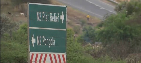 The driver of the tipper truck that ploughed through 49 cars on the M41 in Durban has handed himself over to police. (eNCA\Screenshot)