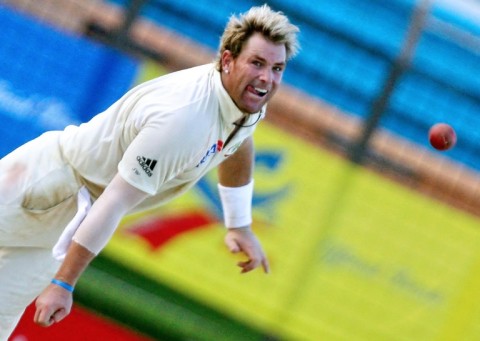 Shane Warne in action for Australia in 2006