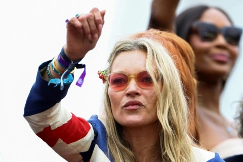 Kate Moss was one of the British celebrities who helped celebrate Queen Elizabeth II's Platinum Jubilee in June