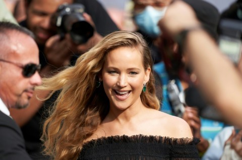 Jennifer Lawrence drew screaming fans to the red carpet for "Causeway," an indie drama in which she plays a military veteran 