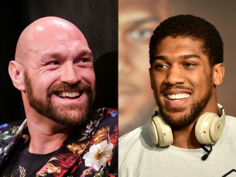 Tyson Fury (left) offered Anthony Joshua the chance to fight for his WBC belt