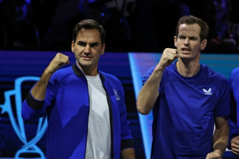 Roger Federer (left) and Andy Murray were both members of Team Europe at the 2022 Laver Cup in London