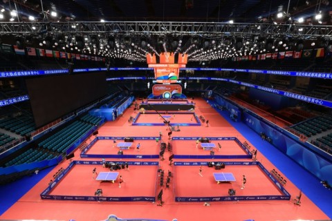 Much like the Beijing Games, the table tennis team championships will take place in a "closed-loop" system