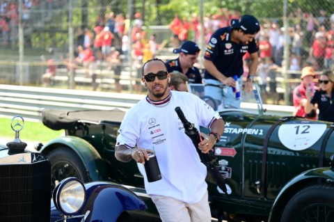 Lewis Hamilton ahead of the Italian Grand Prix earlier this month