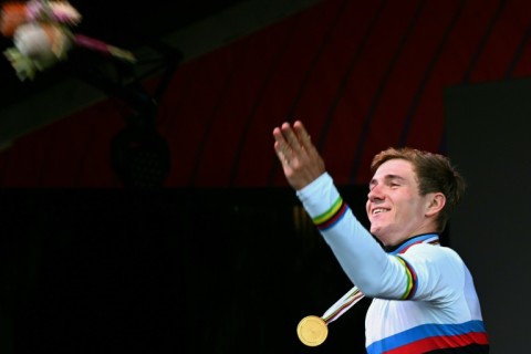 Belgium's Remco Evenepoel won the men's road race cycling at the UCI 2022 Road World Championship in Wollongong, Australia