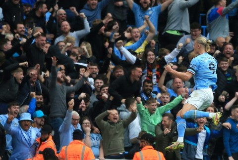 Erling Haaland has scored 17 goals in 10 competitive games for Manchester City