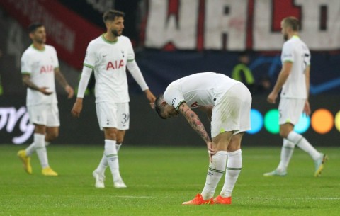 Tottenham were held to a goalless draw in their Champions League Group D football match at Eintracht Frankfurt