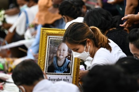 The carnage began when the attacker forced his way in during the children's nap time at about 12:30 pm (0530 GMT) on Thursday, opening fire with his own legally owned 9mm pistol and slashing with a knife