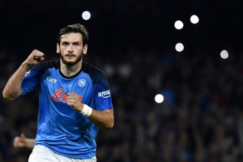 Khvicha Kvaratskhelia scored one and set up another in Napoli's 4-2 win over Ajax