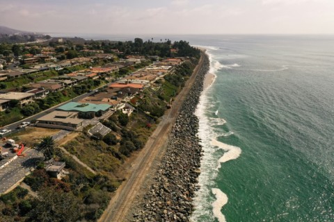 The sea is swallowing homes, tracks and California's beautiful beaches
