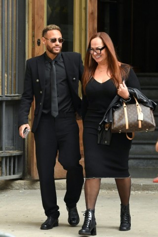 Neymar and his mother Nadine Goncalves, 55, were allowed to leave court early on the first day of the trial