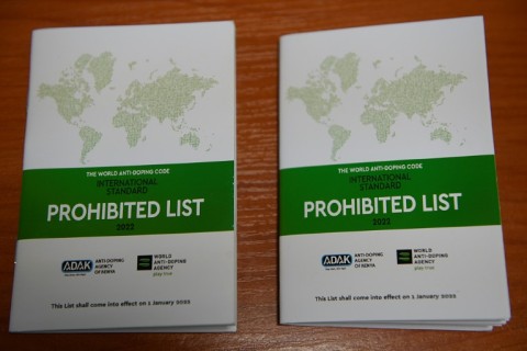 The World Anti-Doping Agency (WADA) has  booklets on prohibited substances for athletes 