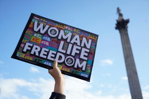 'Women, life, freedom' is one of the main slogans of the protest movement