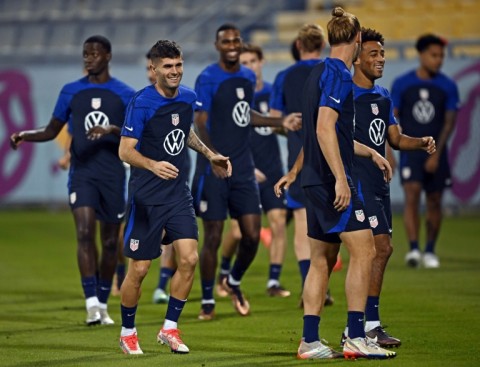 Christian Pulisic (2nd-L) and the USA face a must-win game against Iran at the World Cup  