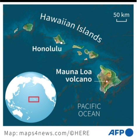 Mauna Loa volcano eruption