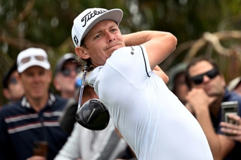 World number three Cameron Smith struggled in the opening round of the Australian Open on Thursday