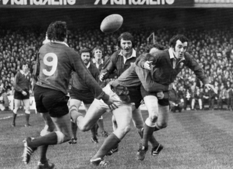 Phil Bennett (R) probably Wales's finest fly-half formed a sublime half-back partnership with scrum-half Gareth Edwards (L) in the 1970s and he was also a renowned orator