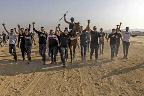 Horse racing and betting typically go hand-in-hand, but people at the Abu Tlul track dismissed claims of illegal gambling