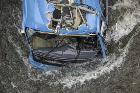 The accident occurred on Saturday night near Vigo and the border with Portugal