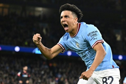 Manchester City defender Rico Lewis