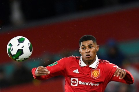 Manchester United striker Marcus Rashford 