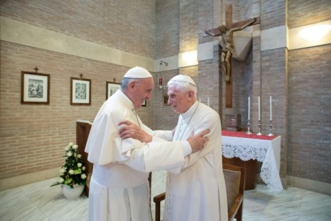 Benedict's death ended an unprecedented situation in which two 'men in white' co-existed within the walls of the Vatican